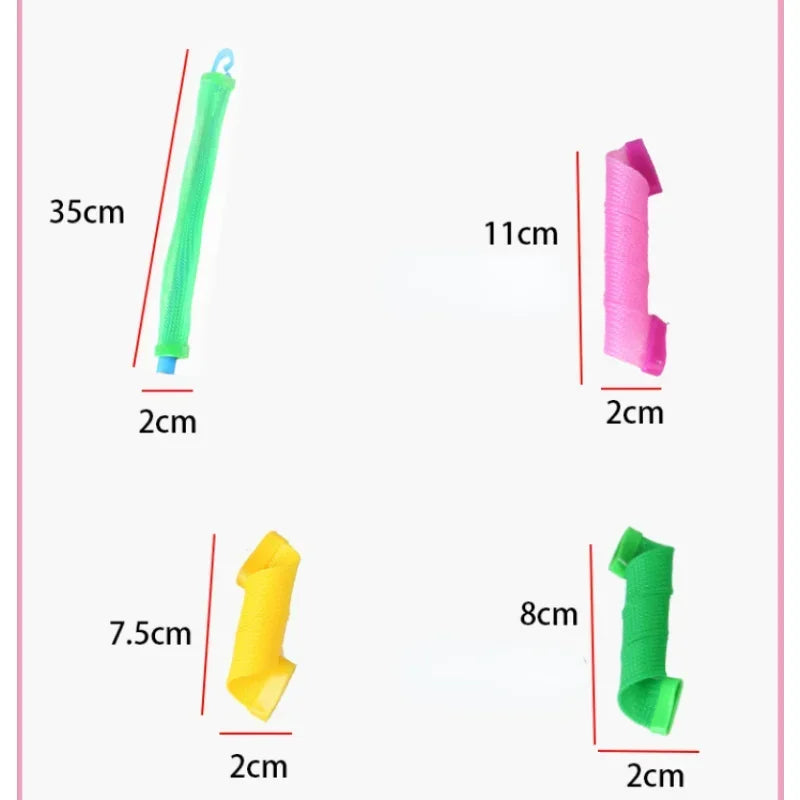 Snail Shape Spiral Hair Rollers – No Heat Magic Curlers