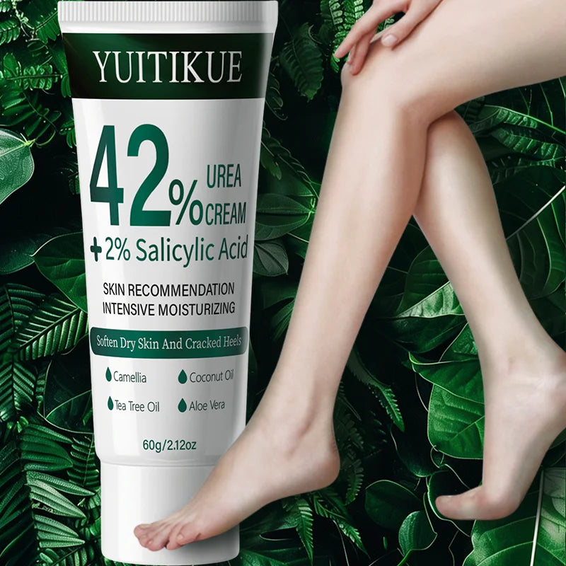 Yuitikue 42% Urea Cream with 2% Salicylic Acid, 60g Intensive Moisturizing Cream for Softening Dry Skin & Cracked Heels Peaceful Pleasures Health and Wellness