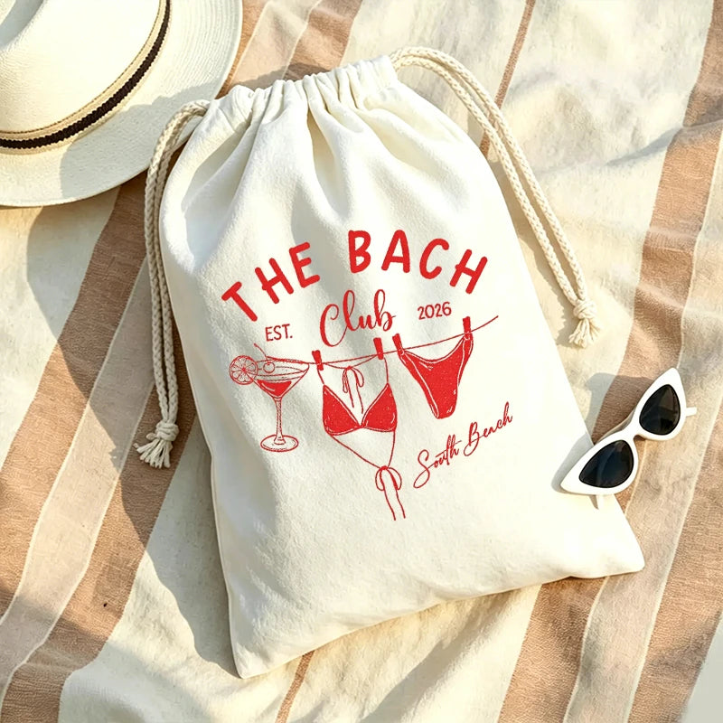 Bach Club Bikini Drawstring Gift Bags | Bachelorette Party