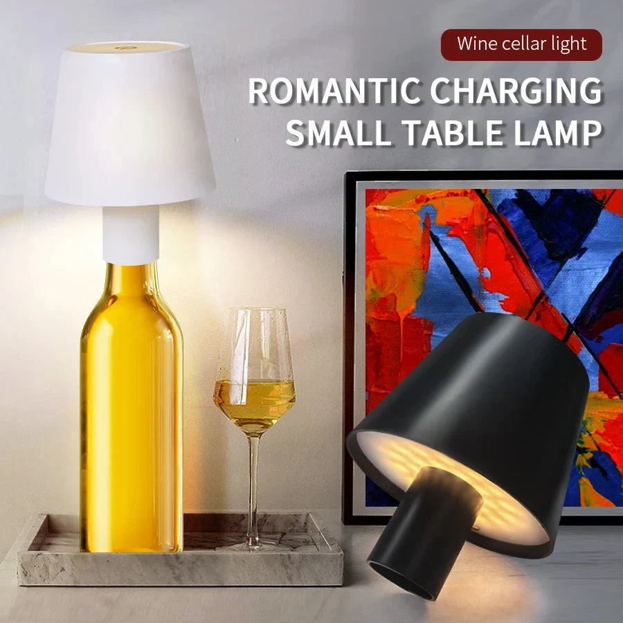 GGBEE Rechargeable LED Touch Table Lamp – 3-Color Dimmable