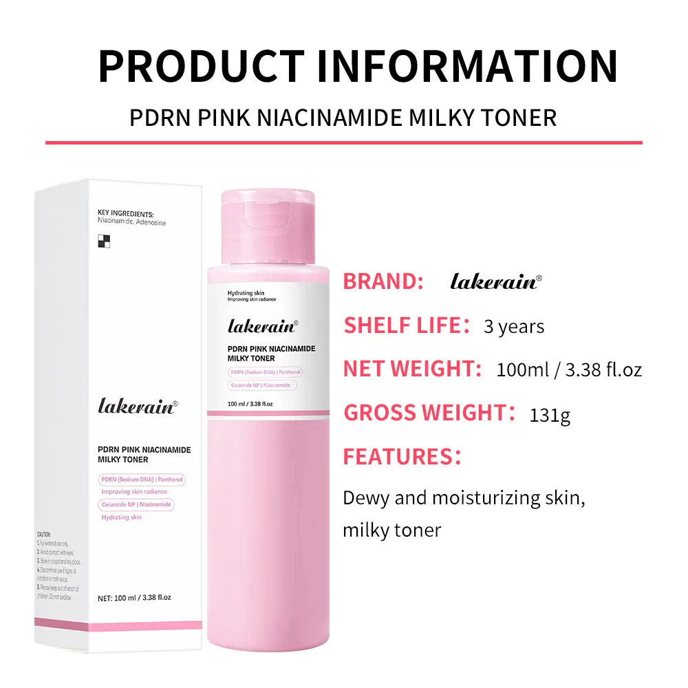 PDRN Pink Niacinamide Milky Toner | Ceramide Korean Skincare