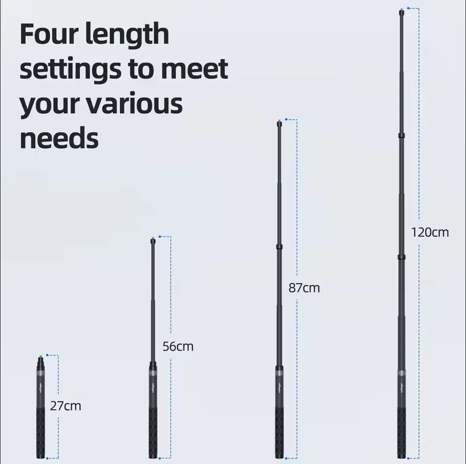 Insta360 Invisible Selfie Stick & Tripod – 1.2m Carbon Fiber