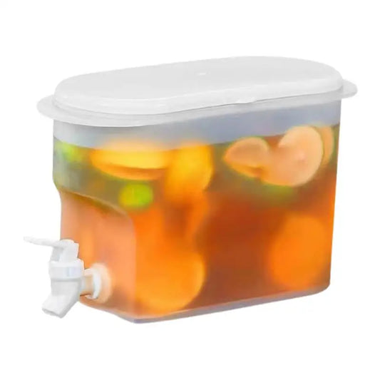 Large Capacity Cold Water Pitcher Fridge Chilled Drink Dispenser Fruit Teapot with Faucet Lemonade Bucket Home cold brew pot Peaceful Pleasures Health and Wellness