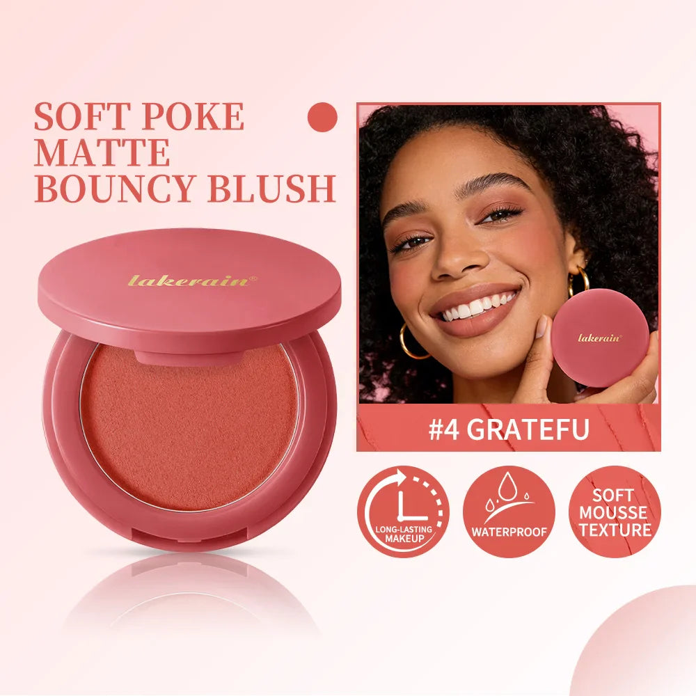 Soft Poke Matte Bouncy Blush & Brush – Long-Wear Cream