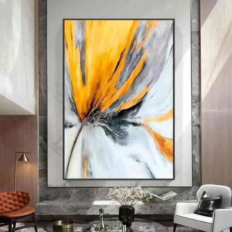 Abstract Handmade Canvas Frameless Oil Painting Wall Decoration, Art Picture, Size Can Be Customized to hang in the Hotel Ro Peaceful Pleasures Health and Wellness no frame 1 60cmx80cm