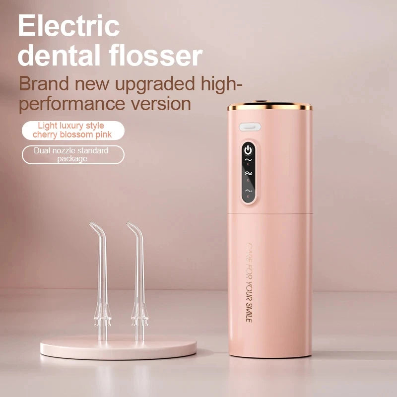 GLONXD 280ml Portable Water Flosser | USB Rechargeable, 3 Modes Oral Irrigator Peaceful Pleasures Health and Wellness