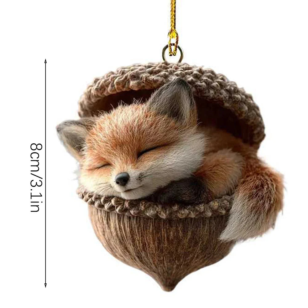 Acrylic 2D Animal Christmas Ornaments | Tree Pendants