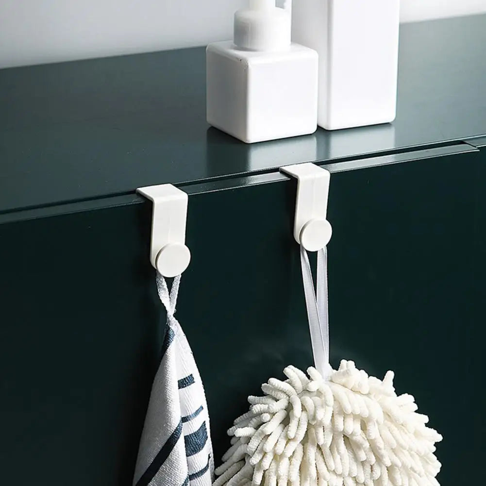 2/4Pcs Simple No Drilling Multifunctional Clothes Hanger Over The Door Cabinet Door Hook for Indoor Cabinet Door Hook door hook Peaceful Pleasures Health and Wellness