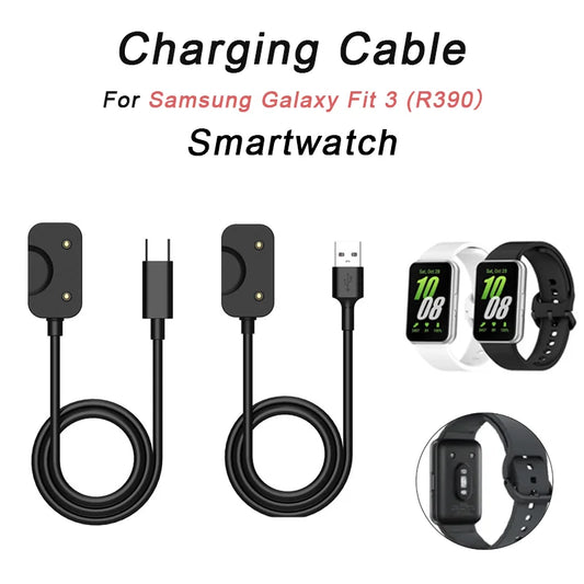 Samsung Galaxy Fit 3 SM-R390 USB-C Charger Cable 100cm Peaceful Pleasures Health and Wellness