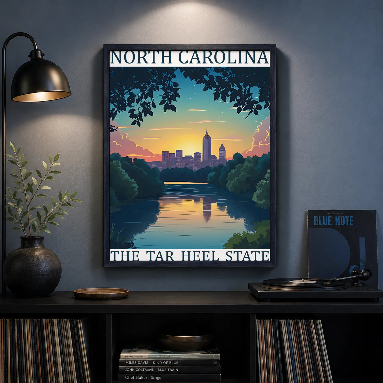 US State Travel Landscape Canvas Wall Art Poster Print Canvas Wall Art Print Peaceful Pleasures Health and Wellness