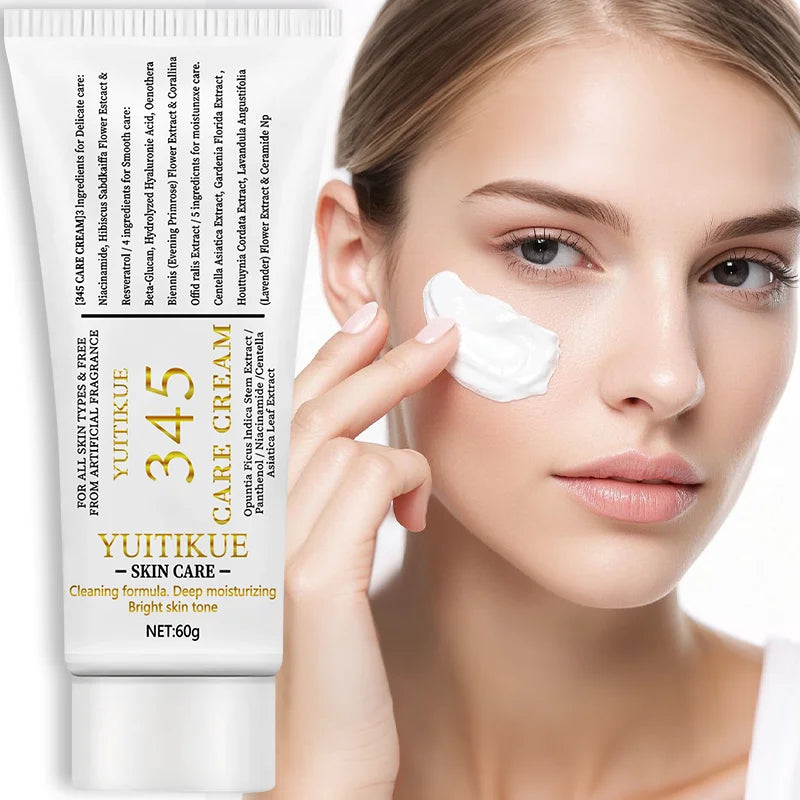 YUITIKUE 345 CARE CREAM For Dry Rough Skin: Moisturizing, Tightening & Locks Moisture All Skin Types No Art Fragrance Peaceful Pleasures Health and Wellness