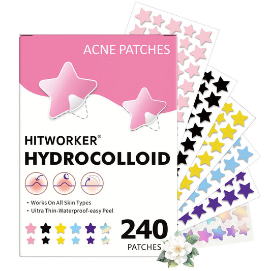 Invisible Waterproof Hydrocolloid Acne Patches – All Skin Types Acne Patch Set Peaceful Pleasures Health and Wellness 240PCS