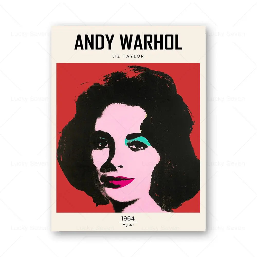 Andy Warhol Pop Art Canvas Poster Sunset Banana Tomato Soup Abstract Wall Art Modern Living Room Home Aesthetic Decor Peaceful Pleasures Health and Wellness 11 30x40cm Unframed