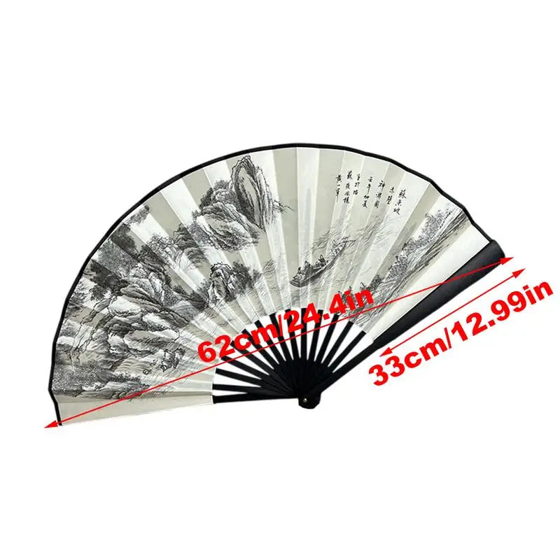 Folding Hand Fan Hand Held Chinese Folding Fan Creative Chinese Style Handheld Crafts Home Decor For Women Adults Kids Teens Peaceful Pleasures Health and Wellness