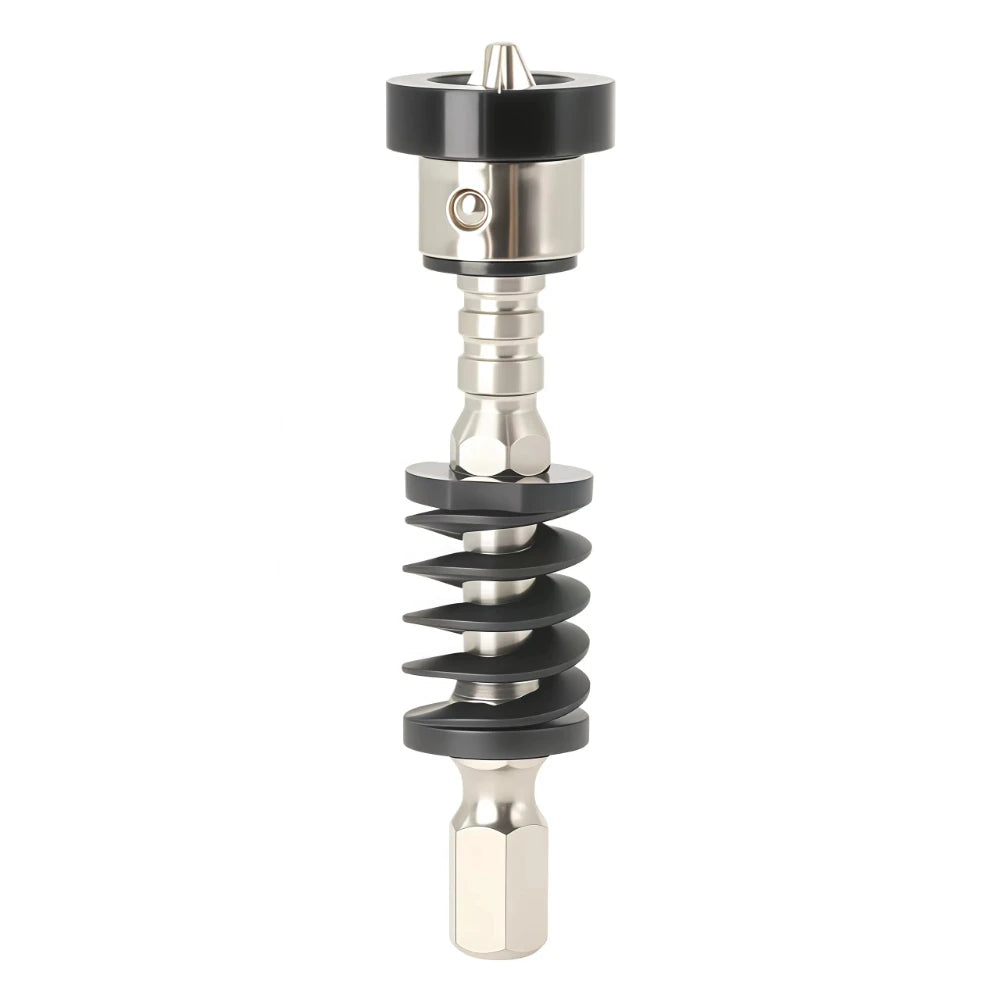 Spring-Loaded Positioning Screwdriver Bits PH2 Magnetic Stop Screws Locating Batch Head Drilling Tool For Power Drills Peaceful Pleasures Health and Wellness Black -1PC