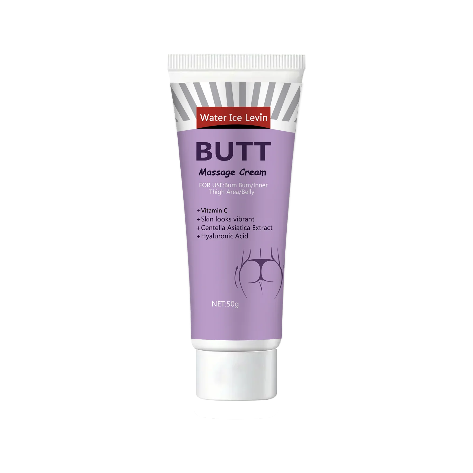 Hip & Body Cream – Glycerin, Vitamin C & Hyaluronic Acid Body Moisturizing Cream Peaceful Pleasures Health and Wellness 1pcs