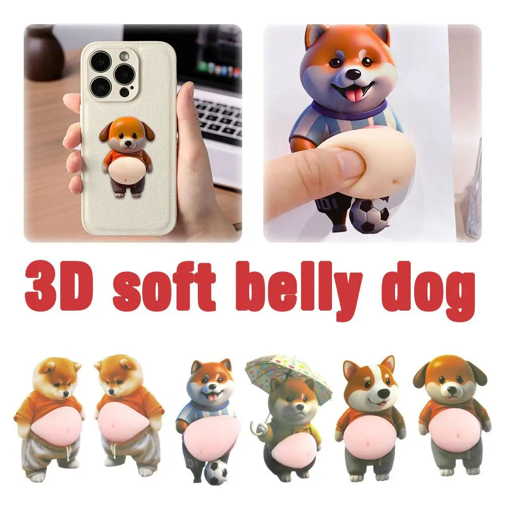 3D Cute Puppy Sticker Phone Case Decoration for Kids Peaceful Pleasures Health and Wellness
