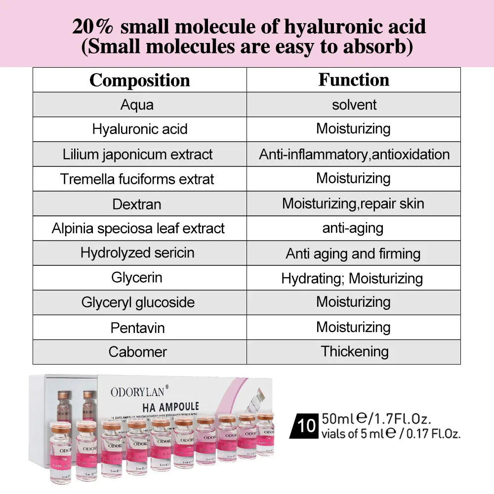 Hyaluronic Acid Face Serum – Anti-Aging, Firming & Hydrating