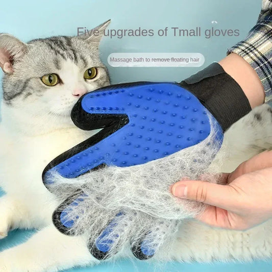 Silicone Pet Grooming Glove – Cat & Dog Hair Removal Brush Pet Grooming Glove Peaceful Pleasures Health and Wellness