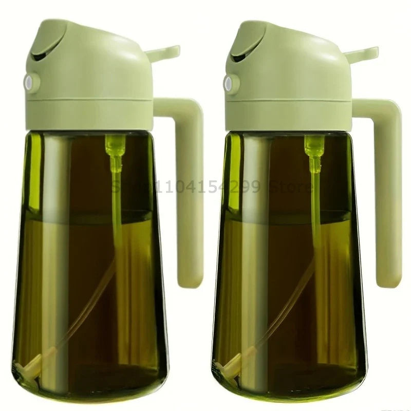 2-in-1 Oil Sprayer & Dispenser Bottle 470ml | Air Fryer & BBQ