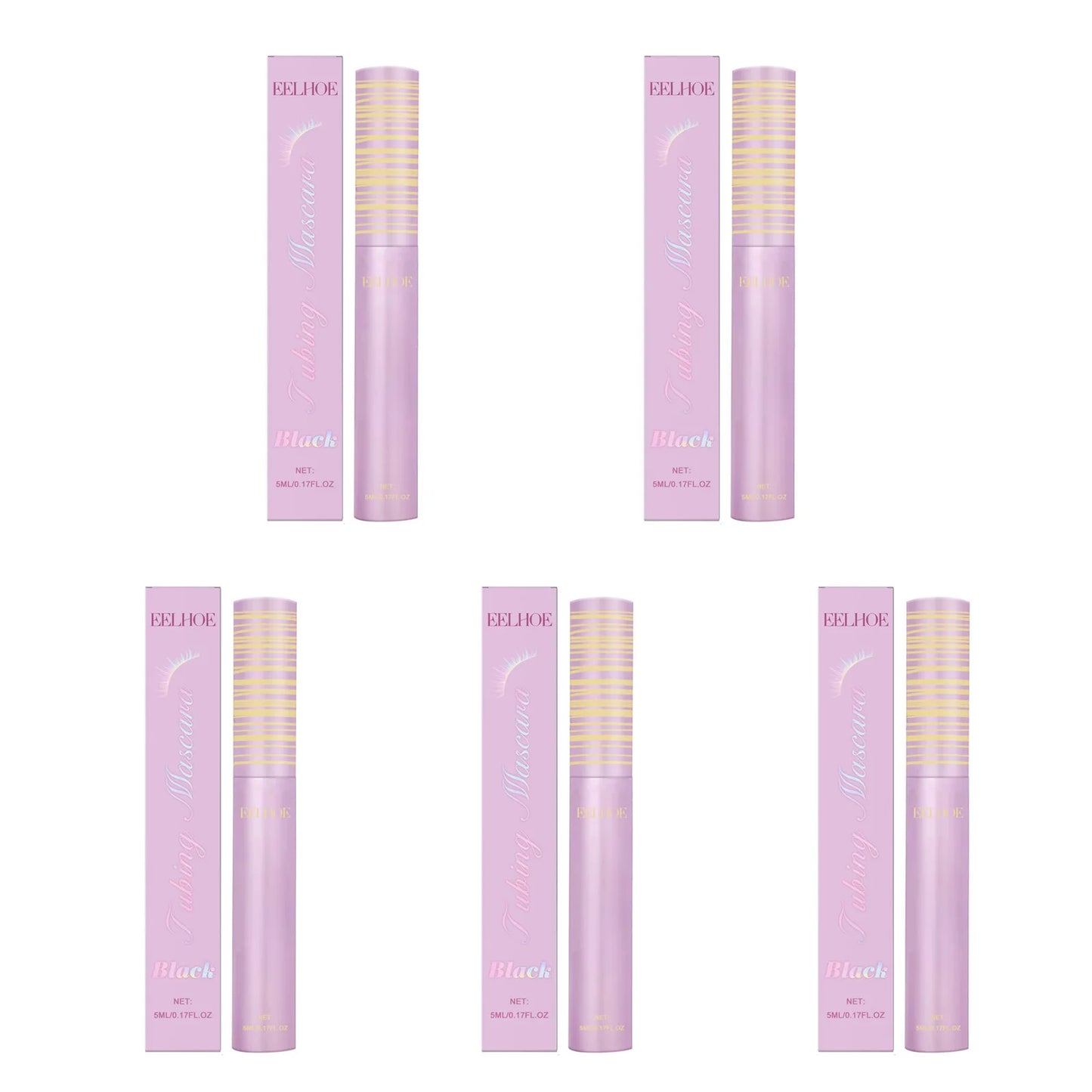 Black Waterproof Lengthening Volumizing Mascara 5ml
