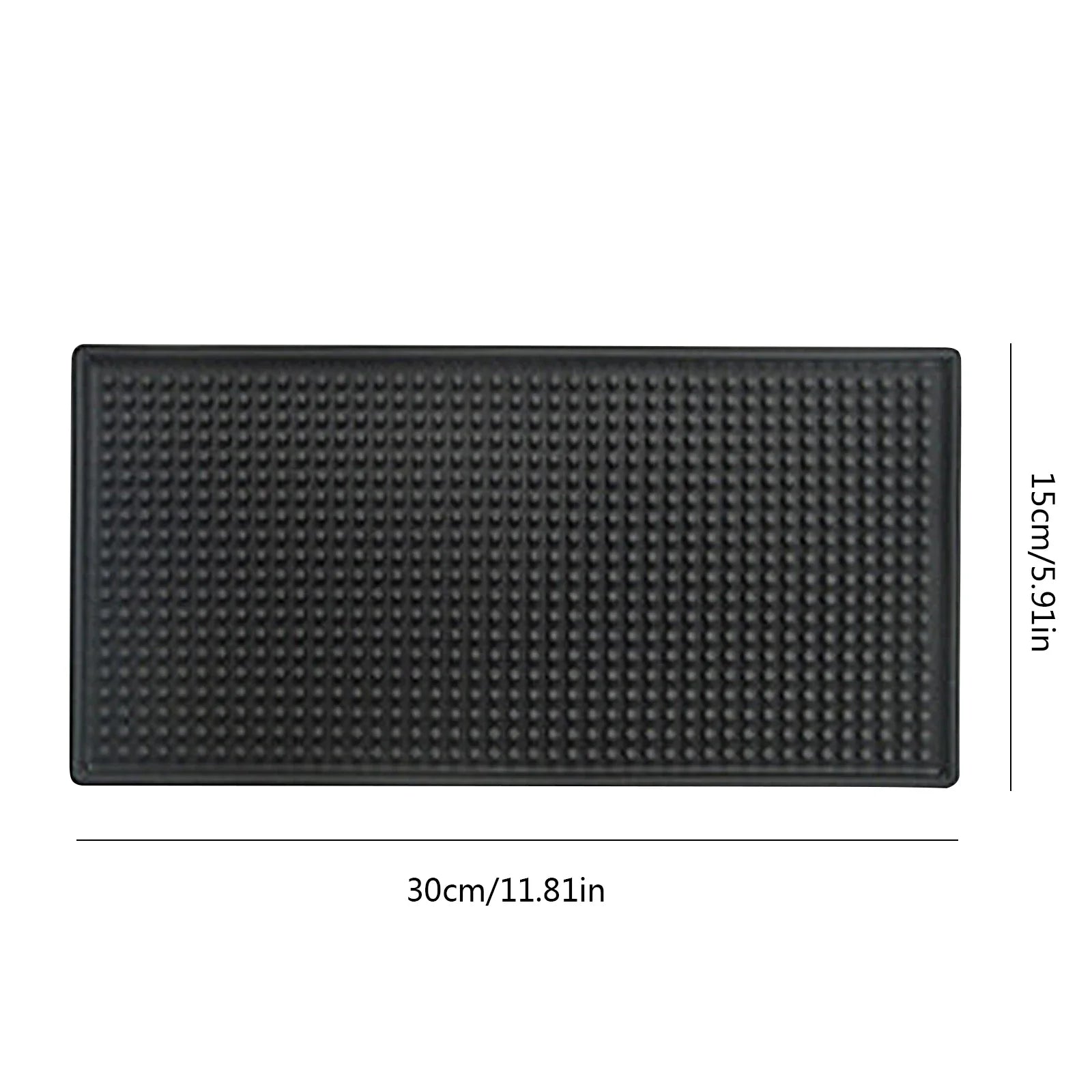 Bar Mat Rubber Coffee Bar Mats Anti-slip PVC Cup Mat Waterproof Heat Resistant Drain Mat for Bar Cafe Barista Cocktail Bartender Peaceful Pleasures Health and Wellness 30X15X1cm 1pcs