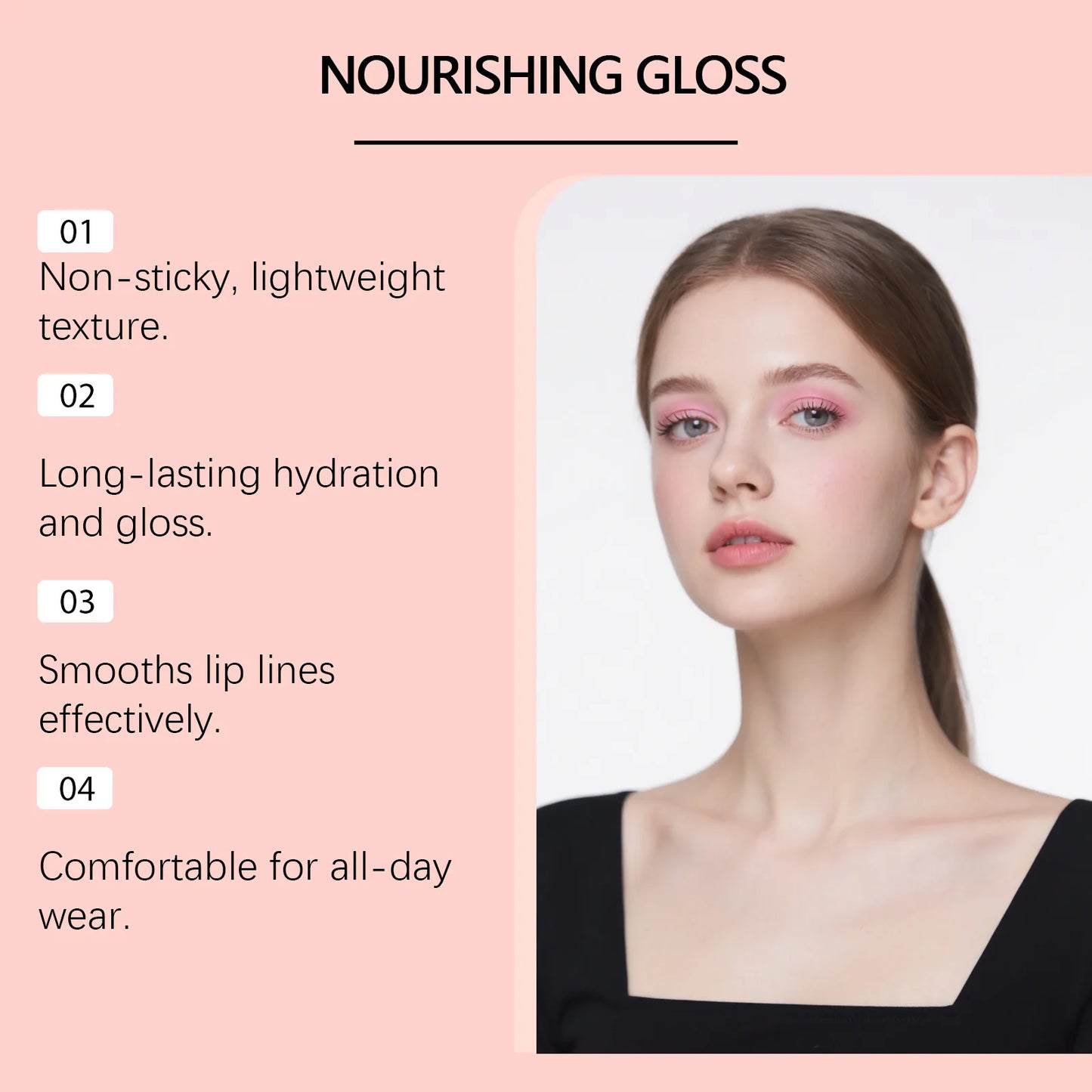 3D Mirror Lip Gloss | Moisturizing Lip Lacquer for Dry Lips