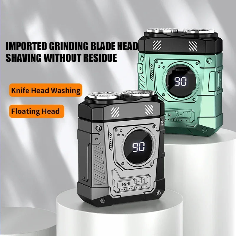 XMSJ S11 Double Blade Rechargeable Electric Shaver for Men