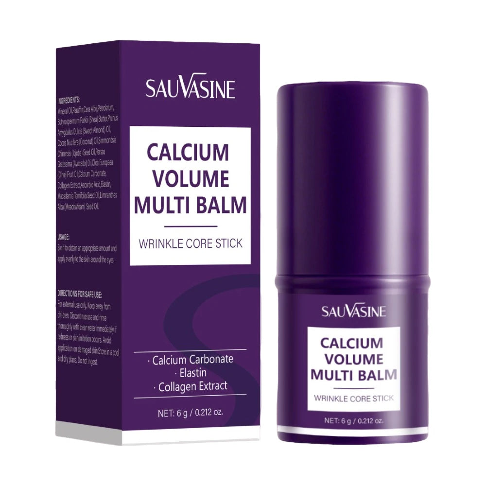 Calcium Volume Multi Balm for Smoothing Fine Lines Firms and Lifts Eye Skin Stick for Unisex Brightens& Moisturizes Skin Peaceful Pleasures Health and Wellness 6g