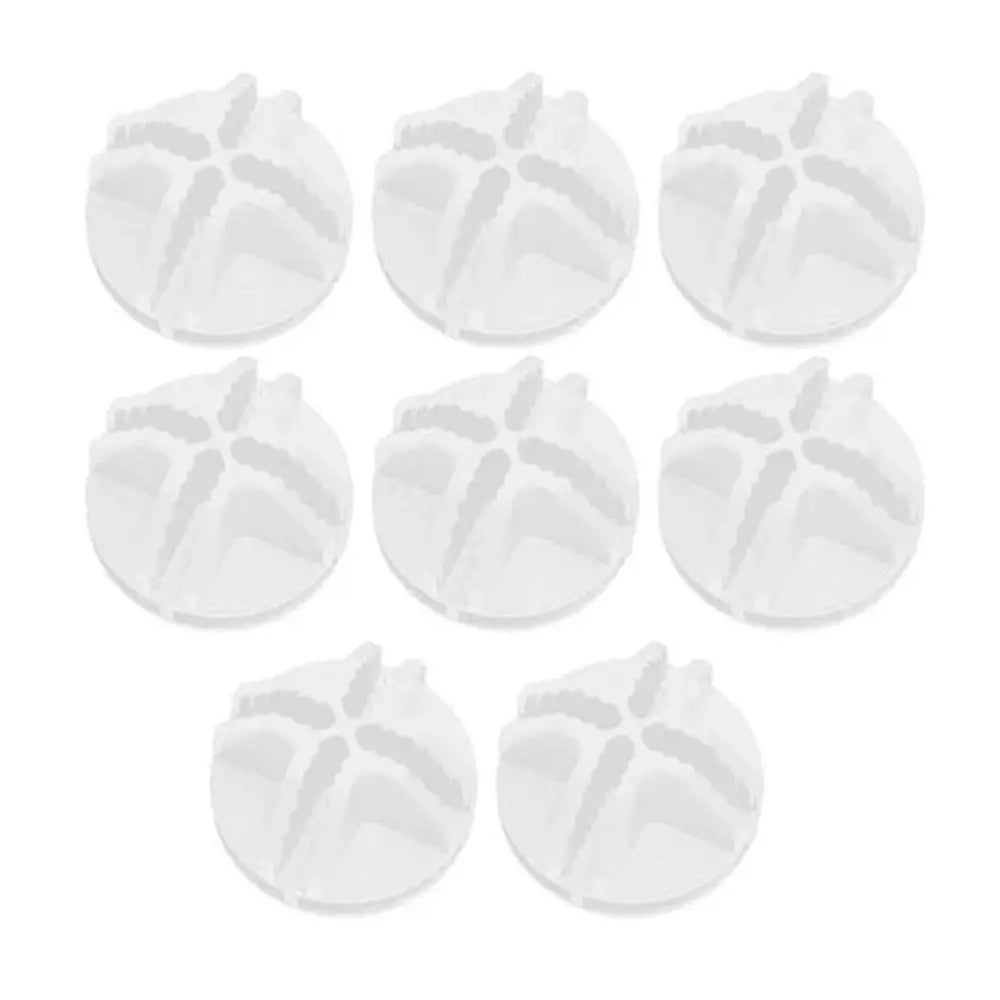 8Pcs Fasteners Accessories Wire Cube Connectors Storage Shelving Modular Organizer Cabinet Closet Clasp Cage Buckles DIY Plastic Peaceful Pleasures Health and Wellness 8Pcs White