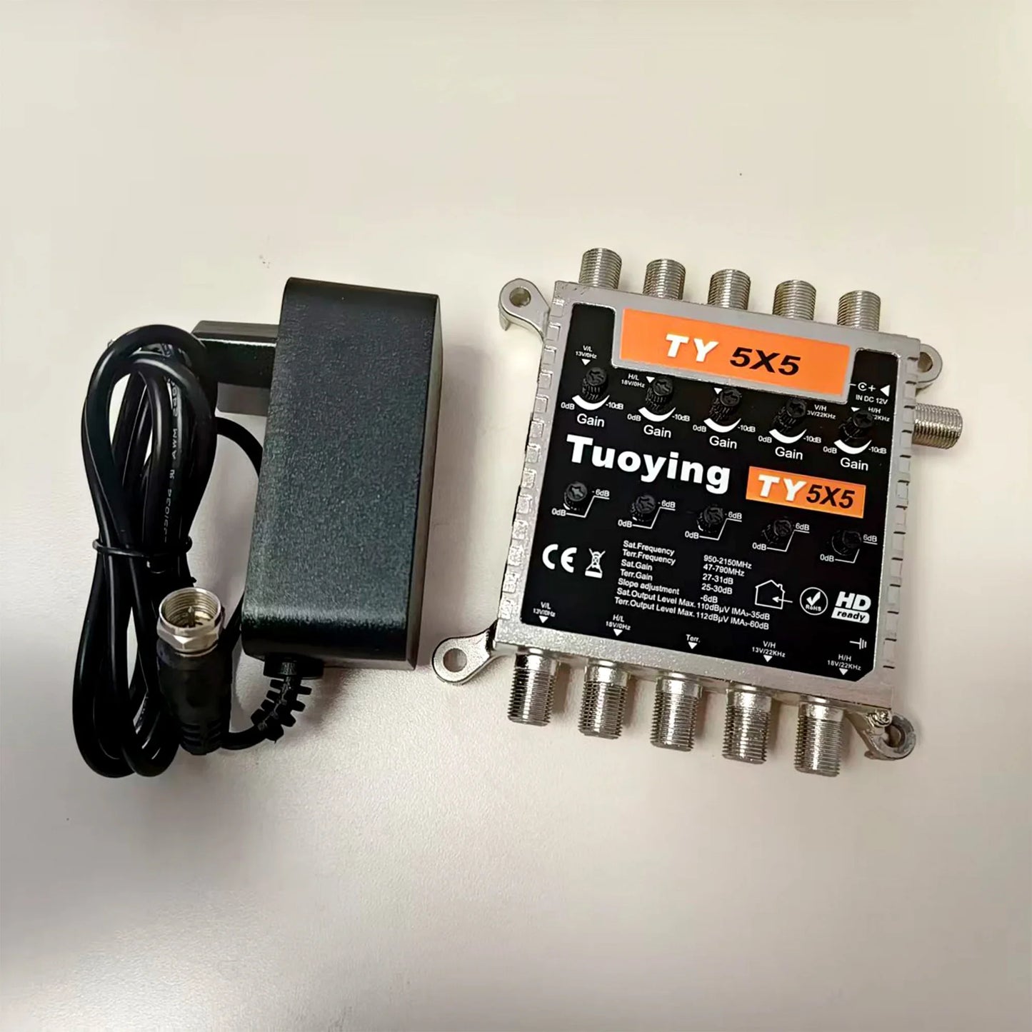 Tuoying 5x5 TV & Satellite Signal Amplifier | CE Certified