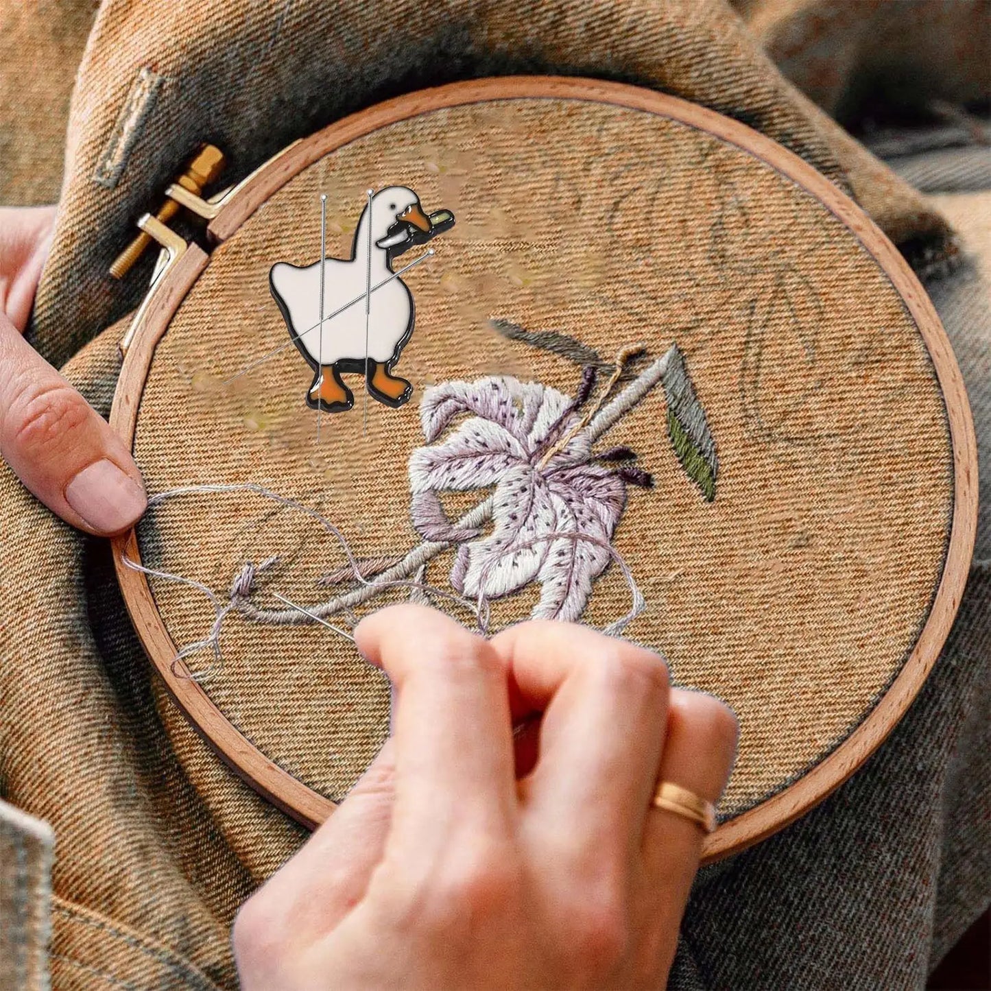 Goose Magnetic Needle Minder for Cross Stitch & Embroidery