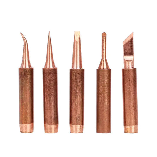 5pcs 900M-T Pure Copper Soldering Iron Tip Lead-free Solder Tips Welding Head BGA Soldering Tools Branding Iron Peaceful Pleasures Health and Wellness