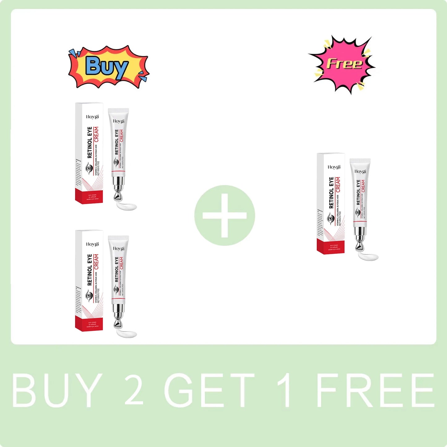 Retinol Eye Cream Tightening Eye Skin Anti Dark Circles Eyes Bags Remover Anti Puffiness Moisturizing Nourish Lifting Eye Cream Peaceful Pleasures Health and Wellness Buy 2 Get 1 Free