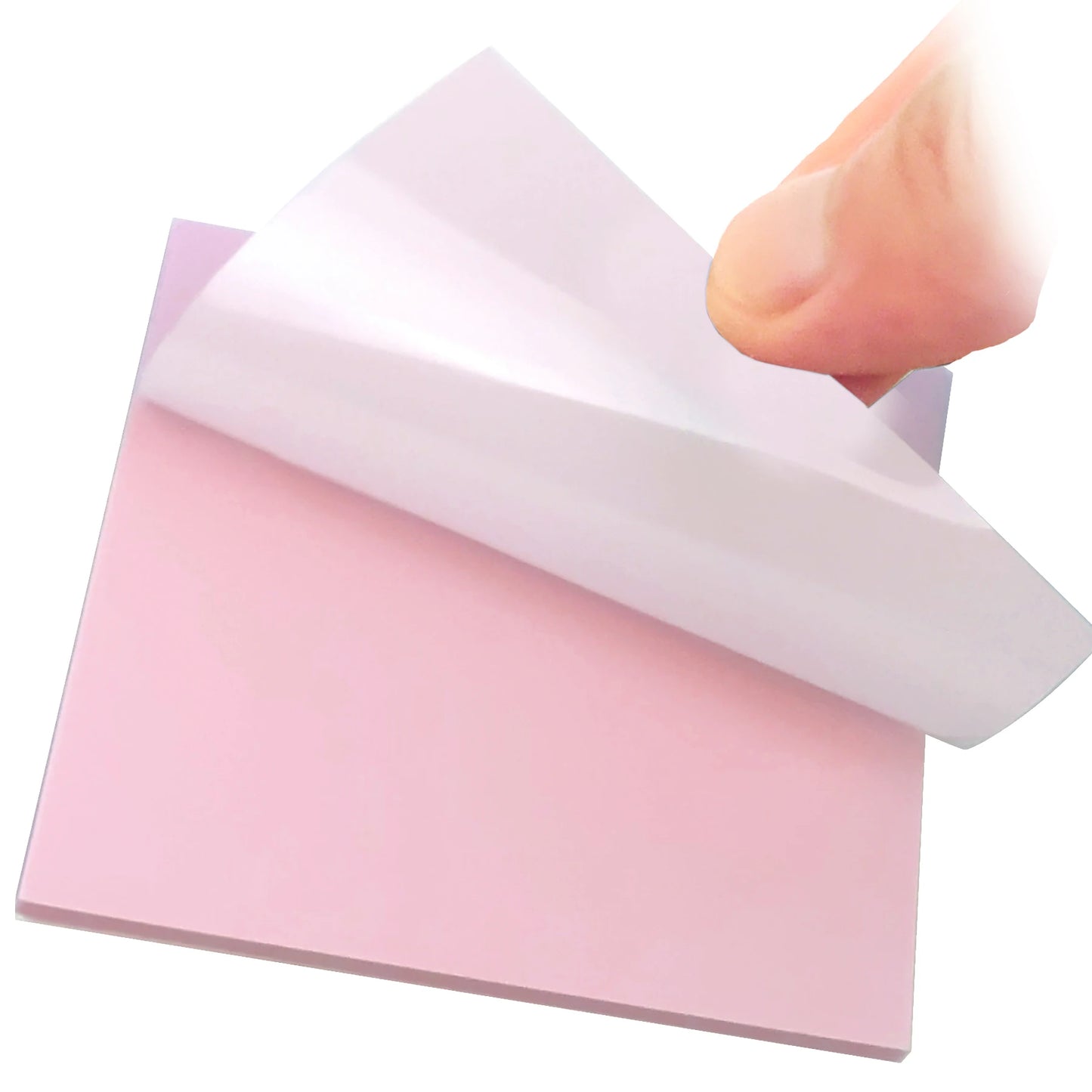 50-Sheet Transparent Waterproof PET Sticky Notes Memo Pad