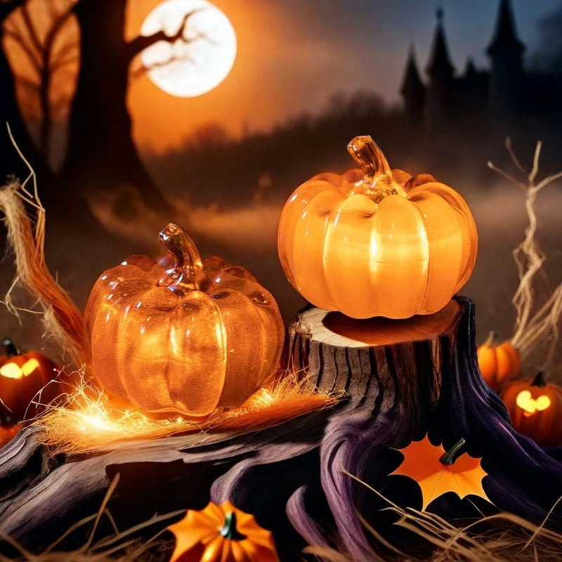 LED Light-Up Pumpkin Lantern | Halloween Tabletop Decoration