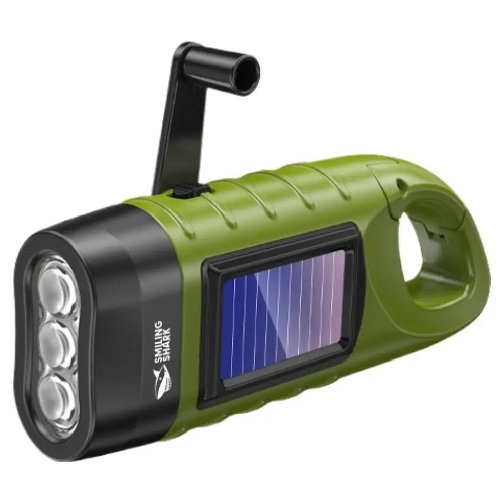 Hand Crank Solar Flashlight | 800LM LED Emergency Lamp
