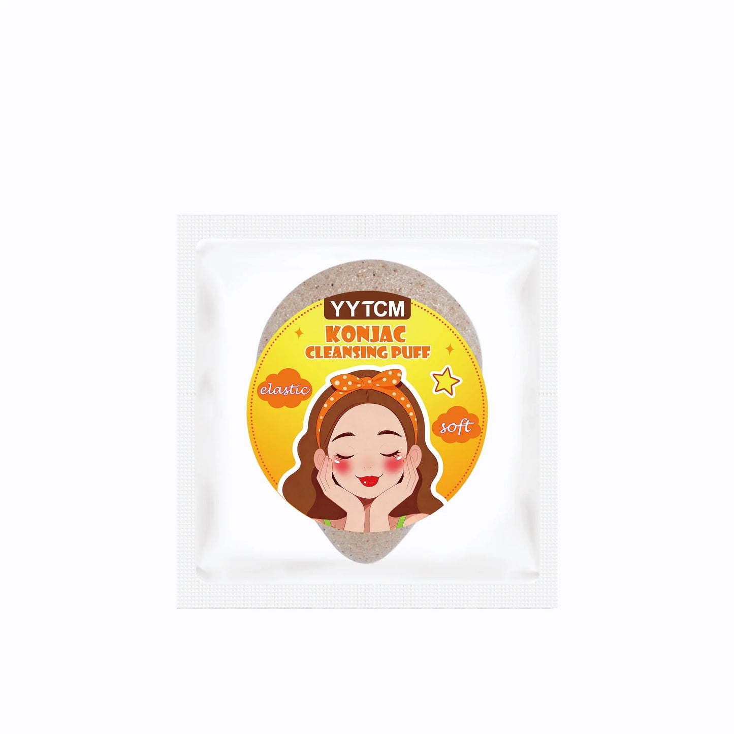 Walnut Konjac Face Sponge – Natural Cleansing & Makeup Removal