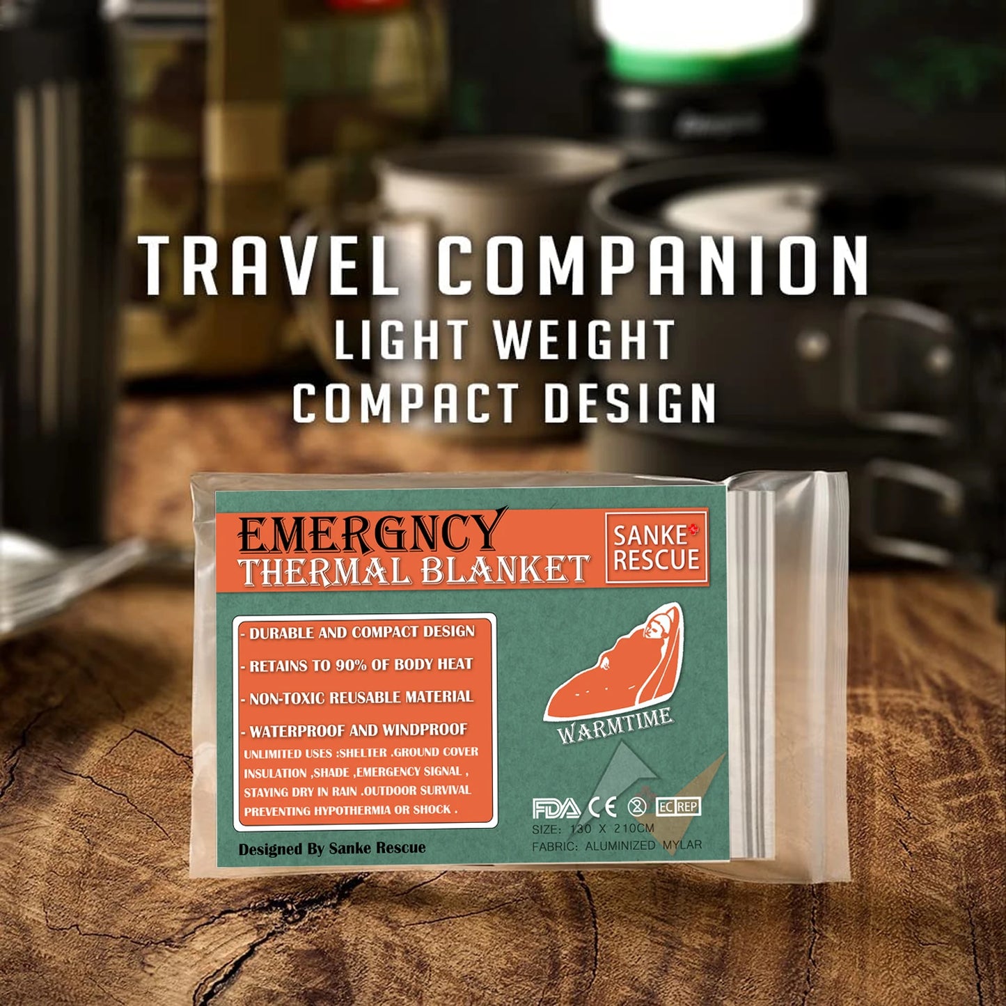 4pcs Emergency Mylar Thermal Blanket Foil Space Blanket Designed for NASA Body Warmer Outdoor First Aid Camping Hiking Travel Peaceful Pleasures Health and Wellness