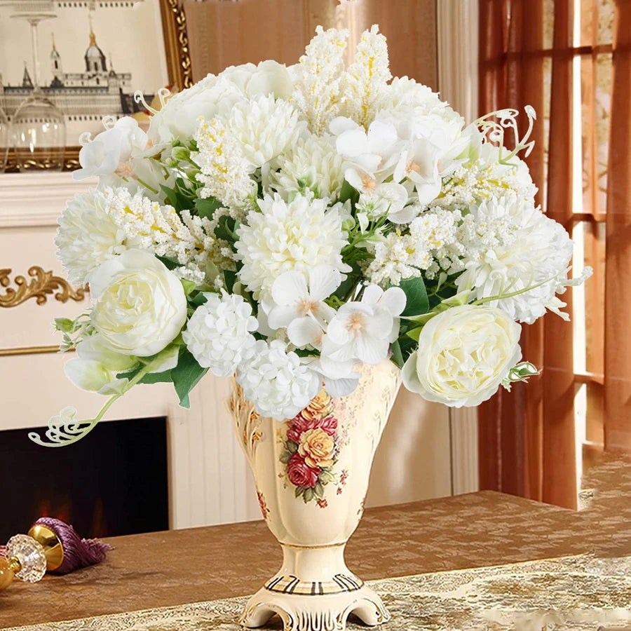 Artificial Silk Peony Ball Bouquet | Wedding & Home Decor
