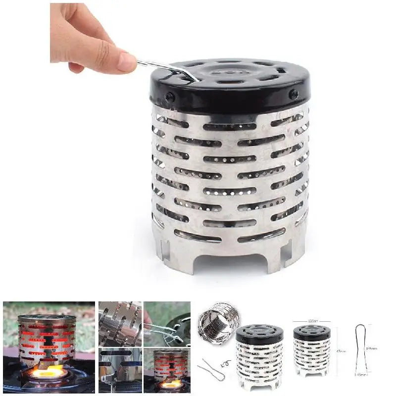 Portable Mini Camping Heater Cap | Gas Stove Warmer Cover