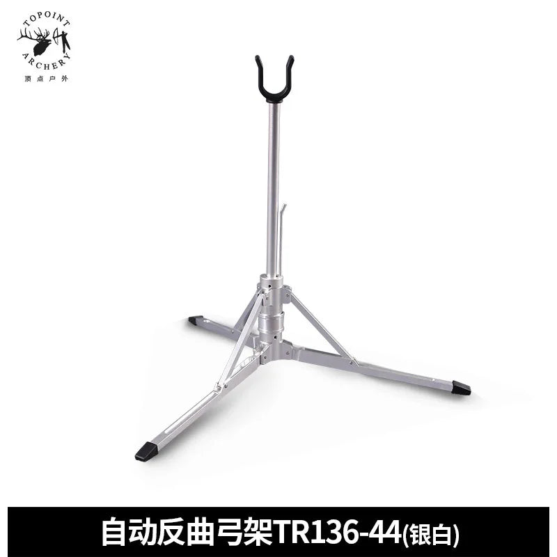 TR136 Archery Recurve Bow Holder Stainless Steel Stand Automatic