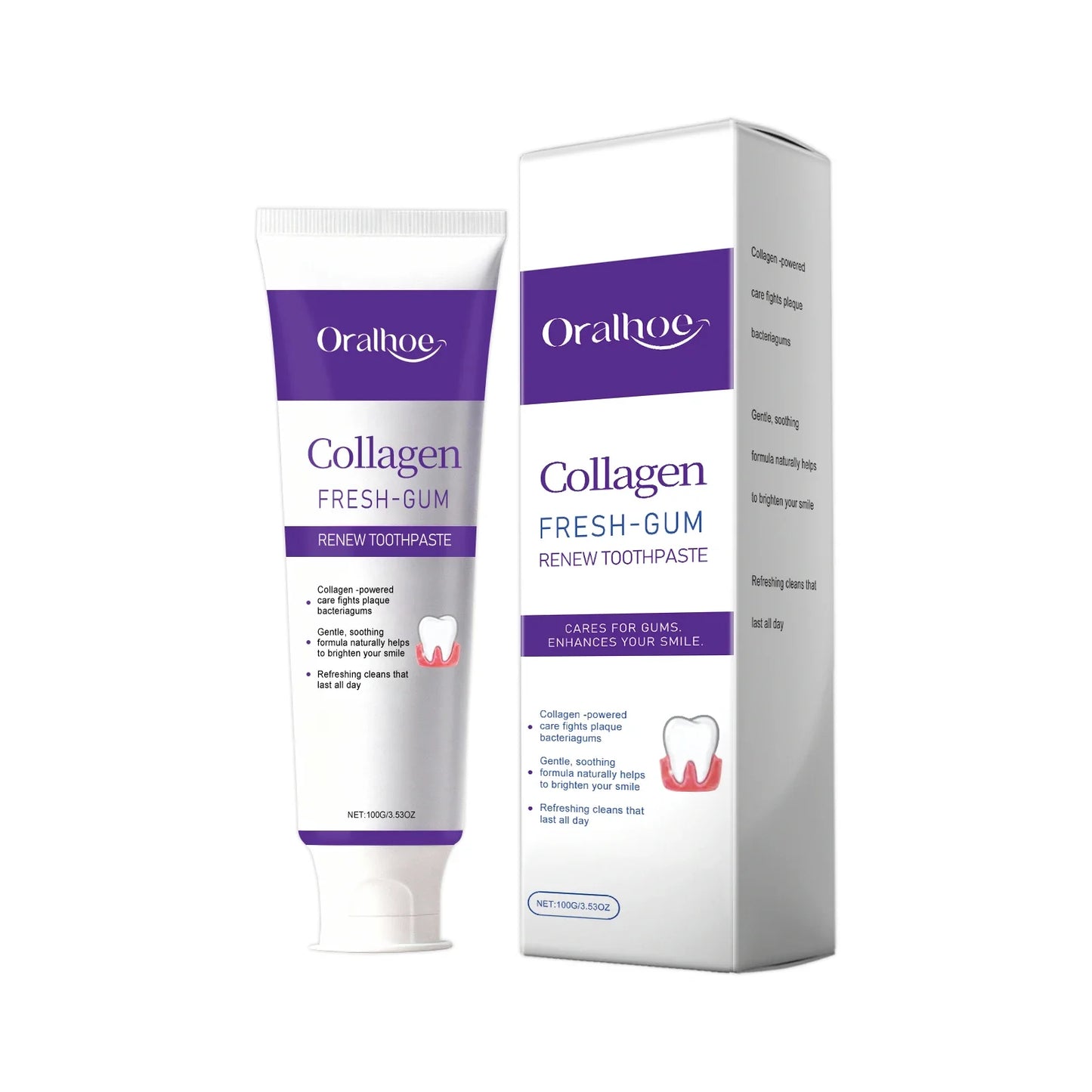 Oralhoe Purple Toothpaste – Whitening & Enamel Care 100g