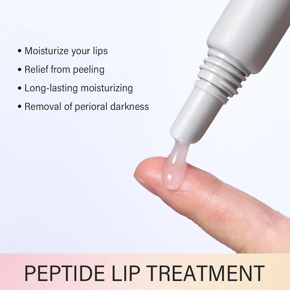 Peptide Lip Treatment Moisturizing Lip Mask Gel To Remove Dead Skin Lipstick Base Lip Cream Lip Care Mask 10ml Peaceful Pleasures Health and Wellness