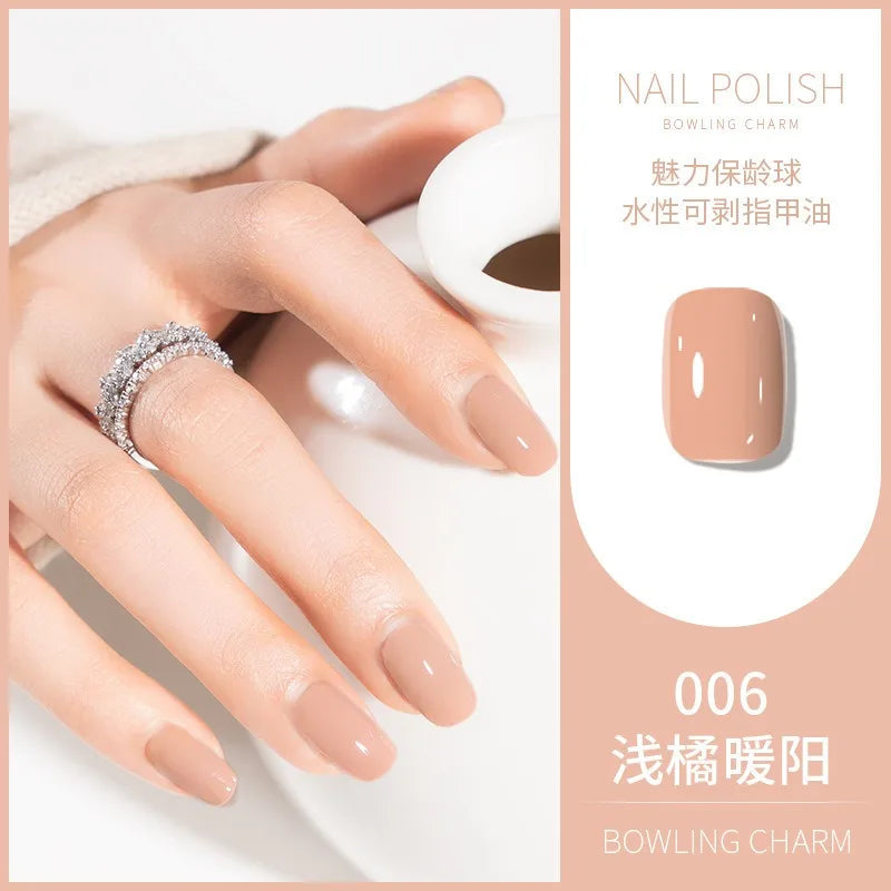 40 Colors Water-Based Nail Polish | Quick Dry No-Lamp Tearable