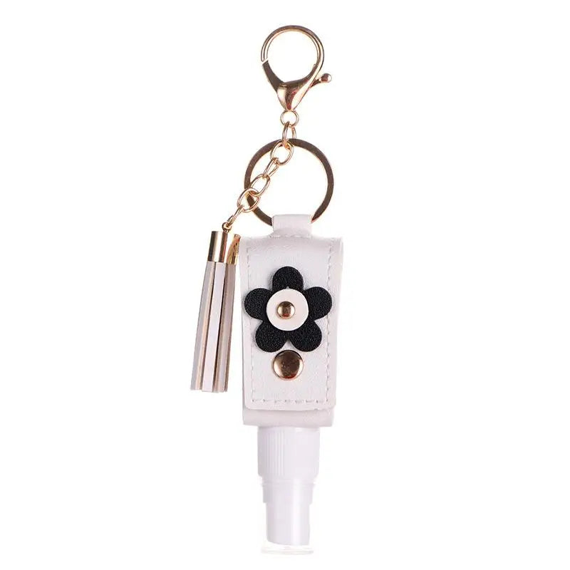 30ml Refillable Spray Bottle Keychain | Faux Leather & Tassel