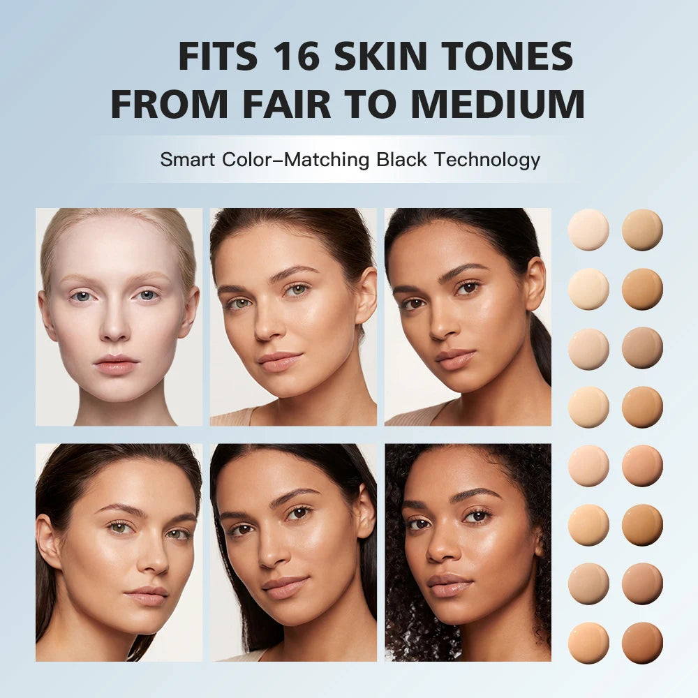 Color Changing Liquid Foundation Matte Full Coverage Concealer Waterproof Oil Control Long Lasting Face Nude Makeup Base Peaceful Pleasures Health and Wellness