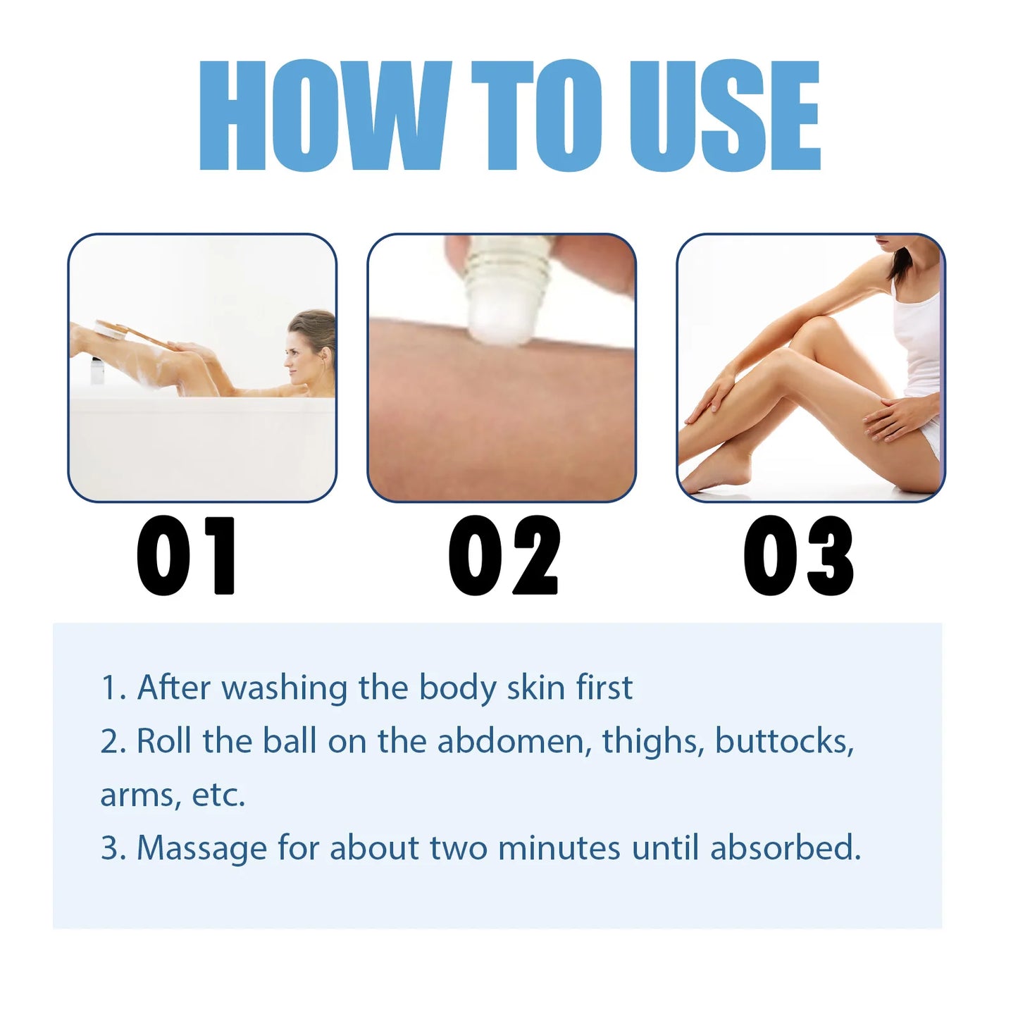 OceAura Body Sculpting Slimming Gel Roller Ball 50ml