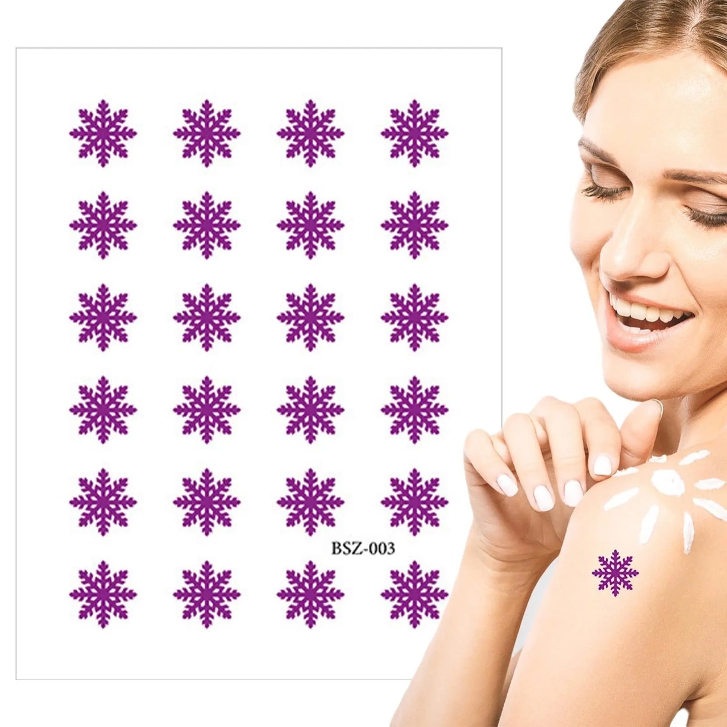 24-Pack UV Detection Stickers – Sunscreen Reminder Patches