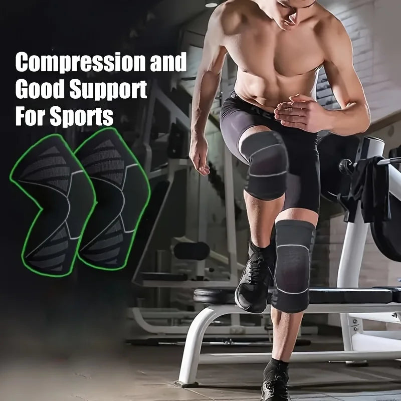 1 PC Professional Knee Support Compression Knee Sleeve Anti Slip Silicone Knee Braces for Knee Pain Meniscus Tear Peaceful Pleasures Health and Wellness